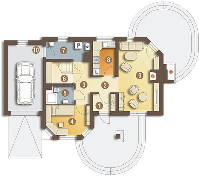 Sójka z garażem 1-st. [A]