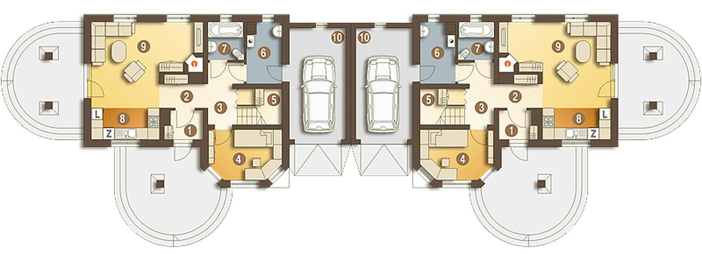 Sójka II z garażem 1-st. [A-BL]