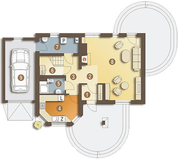 Sójka III z garażem 1-st. [A]