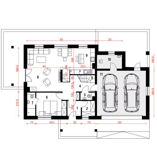 Strzyżyk II z garażem 2-st. [A1]