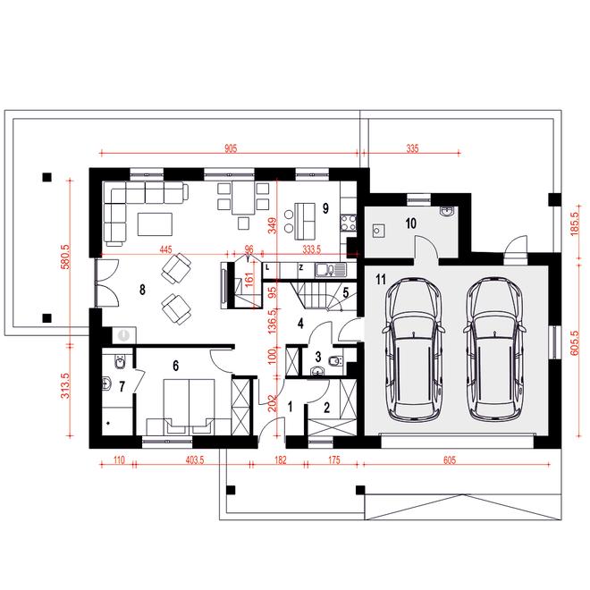 Strzyżyk II z garażem 2-st. [A1]