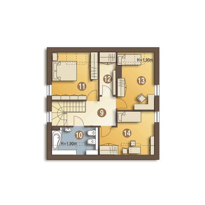 Szczęśliwa z garażem 1-st. [A]