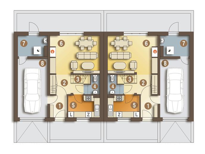 Szczęśliwa z garażem 1-st. [A-BL2]