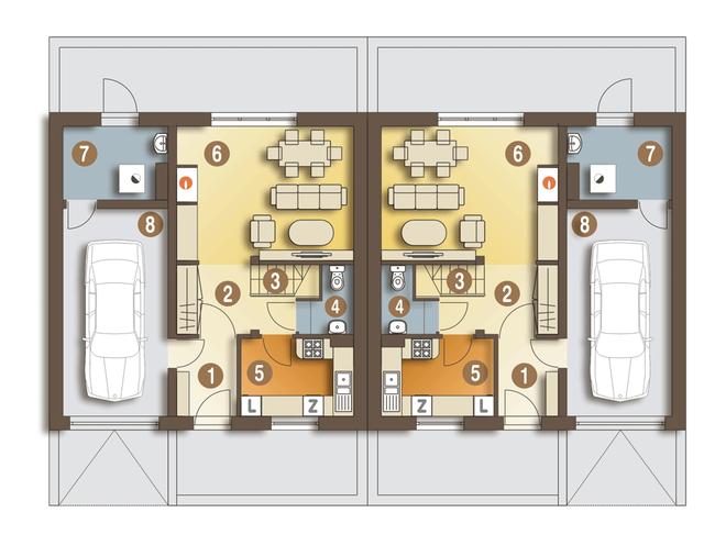 Szczęśliwa z garażem 1-st. [A-BL2]