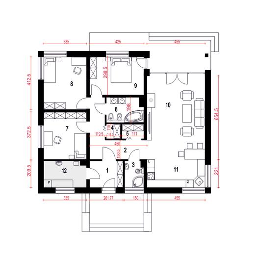 Tomaszek III Novum bez garażu [B]