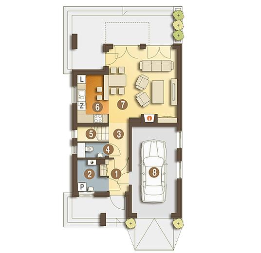 Tosia trend z garażem 1-st. [A]