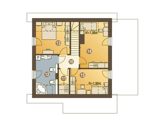 Turkawka z garażem i wiatą [A1]