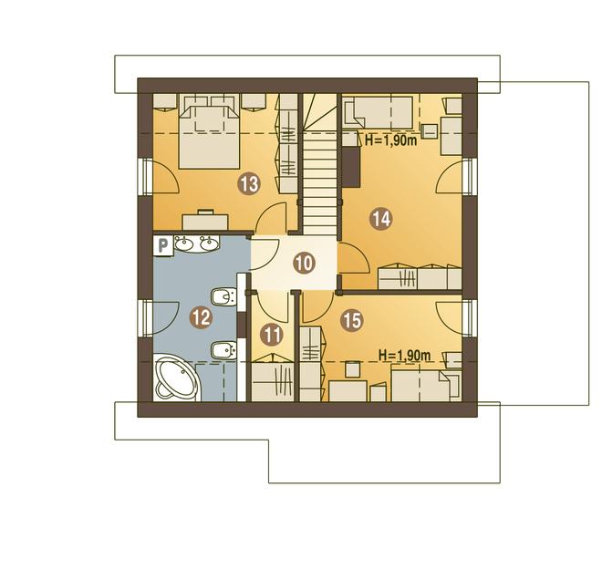 Turkawka z garażem i wiatą [A1]