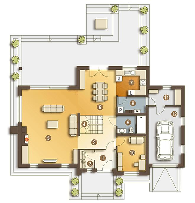 Tytus z garażem 1-st. [A]