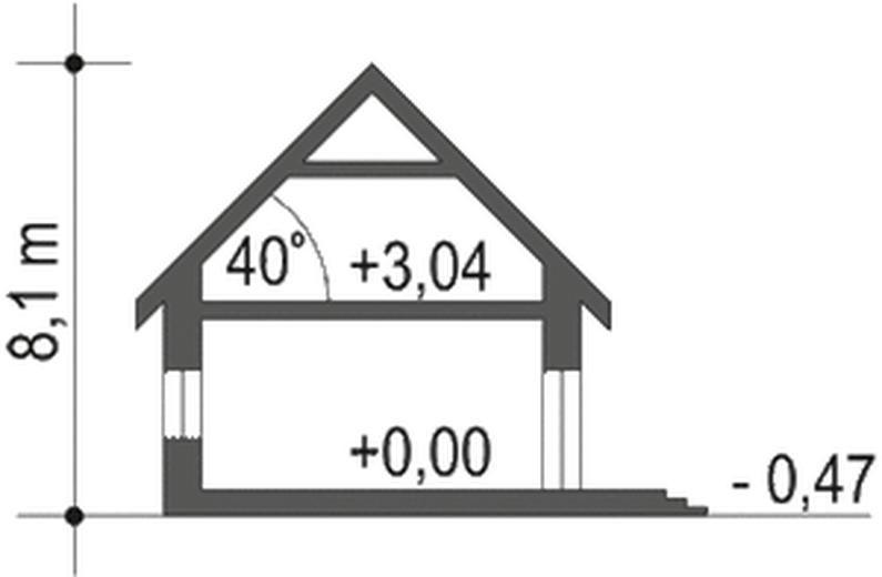 Westa z garażem 1-st. [A]