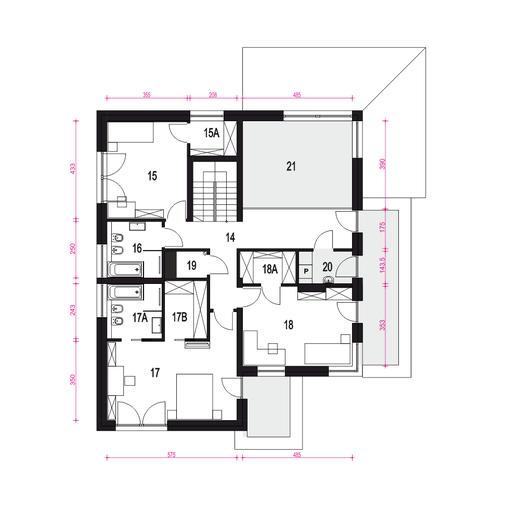 Willa sosnowa z garażem 2-st. [A]