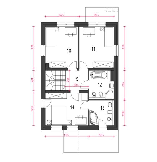 Zyta z garażem 1-st. [A]