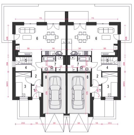 Zyta z garażem 1-st. [A-BL1]