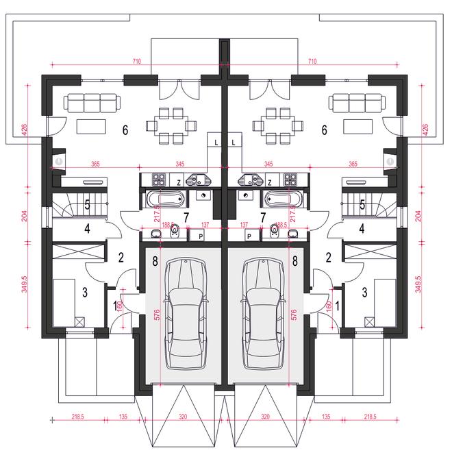 Zyta z garażem 1-st. [A-BL1]