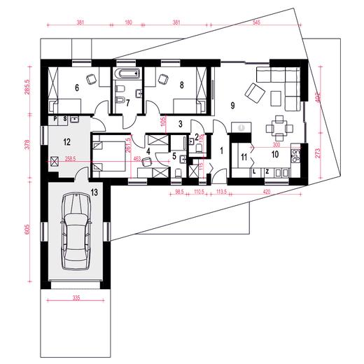 Żurawinka z garażem 1-st. [A1]