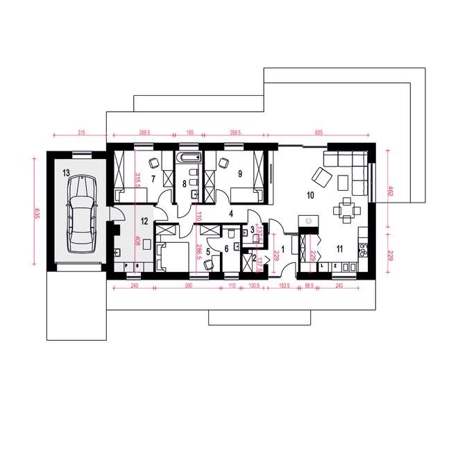 Żurawinka II z garażem 1-st. [A]