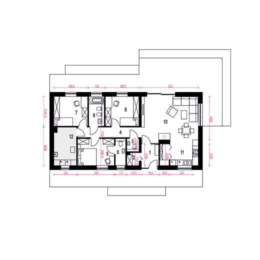 Żurawinka II bez garażu [B]