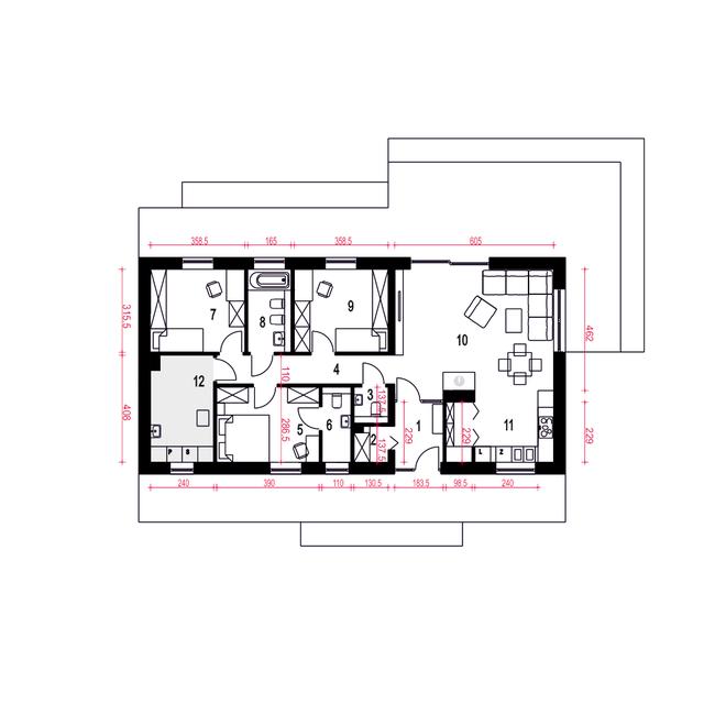 Żurawinka II bez garażu [B]