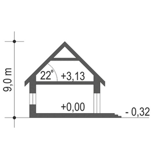 Willa sosnowa z garażem 2-st. [A1]