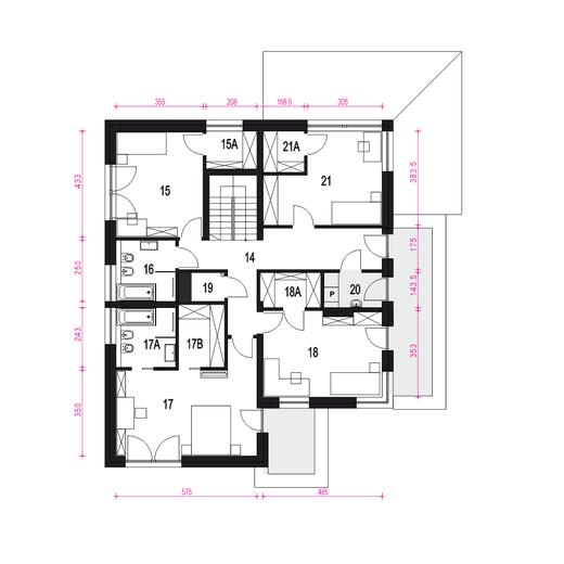 Willa sosnowa z garażem 2-st. [A1]
