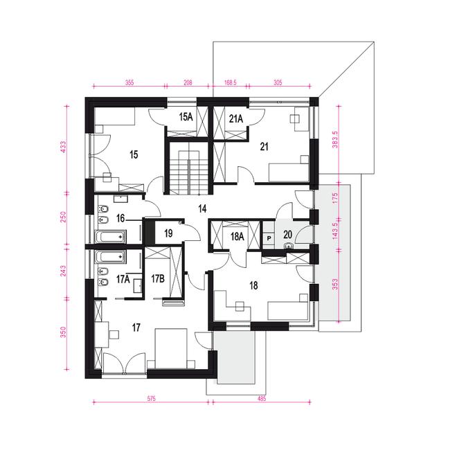 Willa sosnowa z garażem 2-st. [A1]