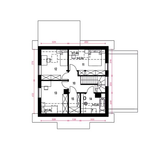 Daktyl z garażem 1-st. [A]