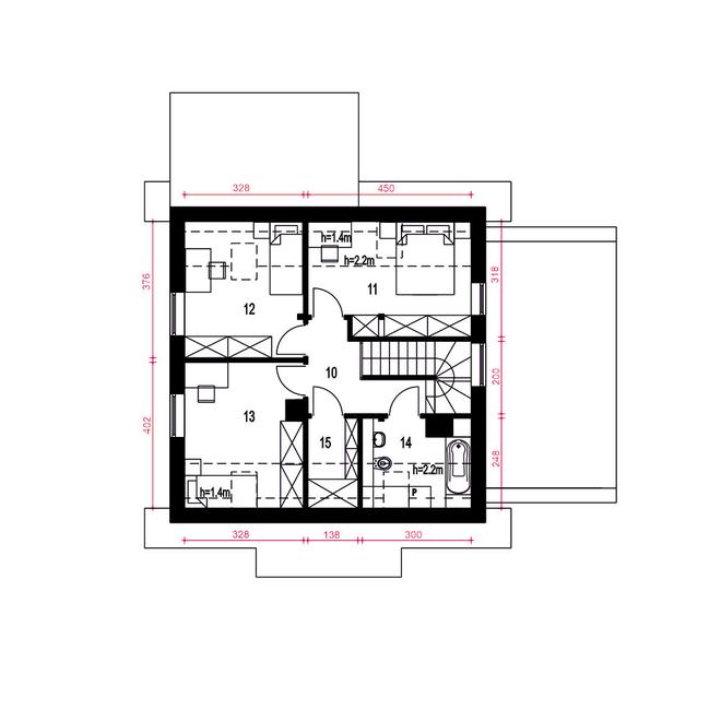 Daktyl z garażem 1-st. [A]