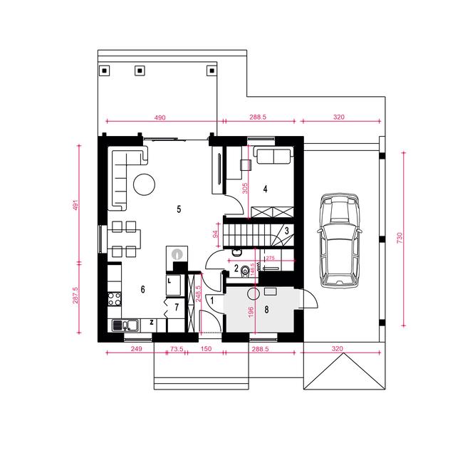 Daktyl z wiatą [A1]