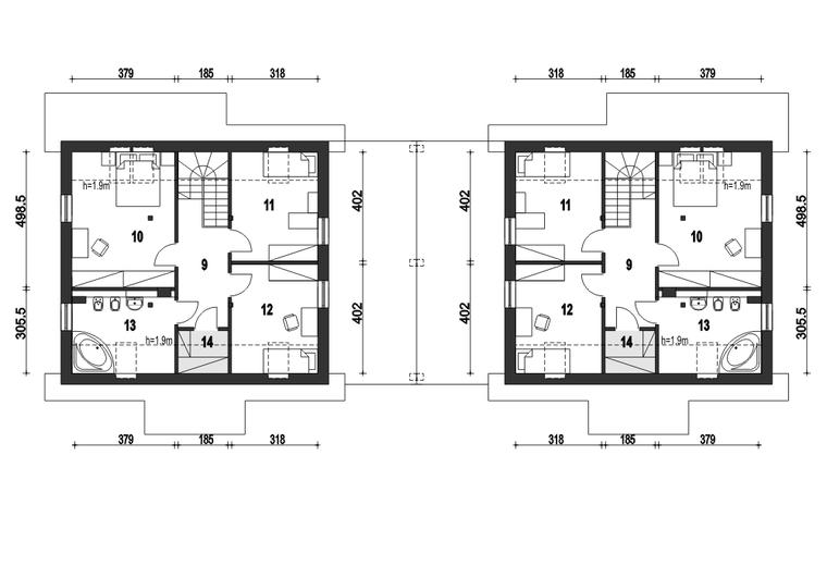 Gajówka z wiatą [A1-BL1]