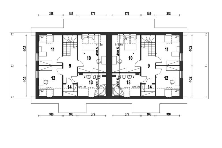 Gajówka z wiatą [A1-BL2]