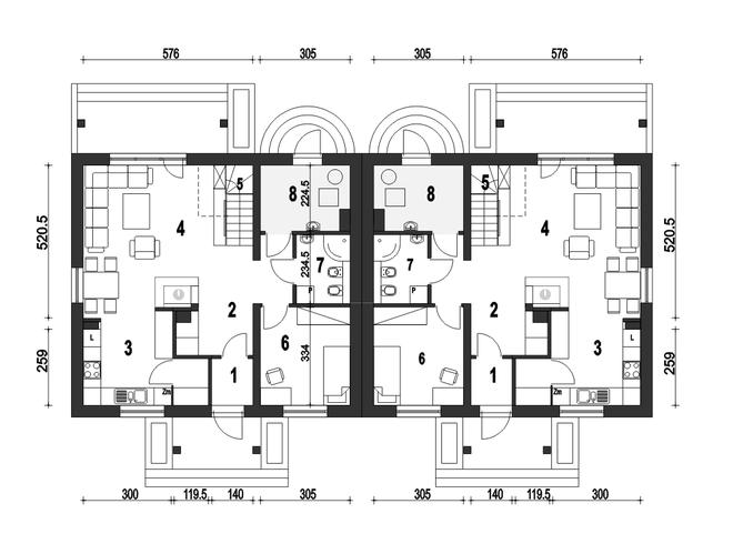 Gajówka bez garażu [B-BL1]