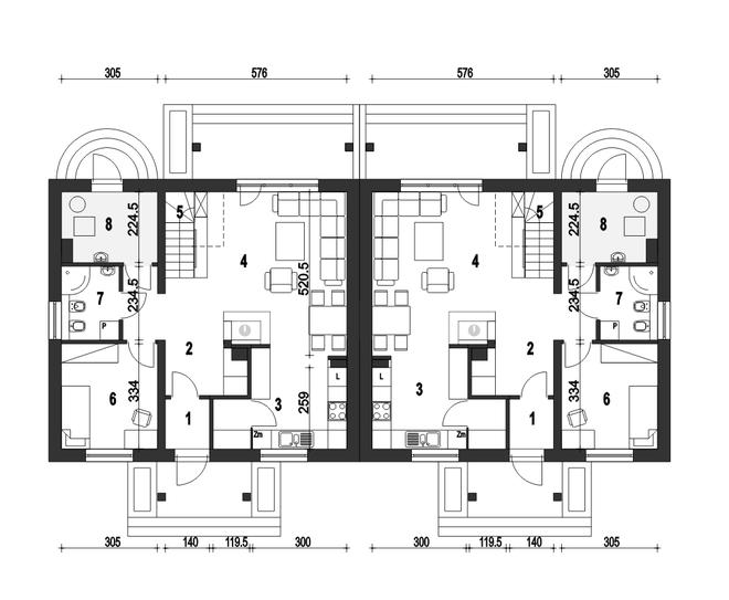 Gajówka bez garażu [B-BL2]