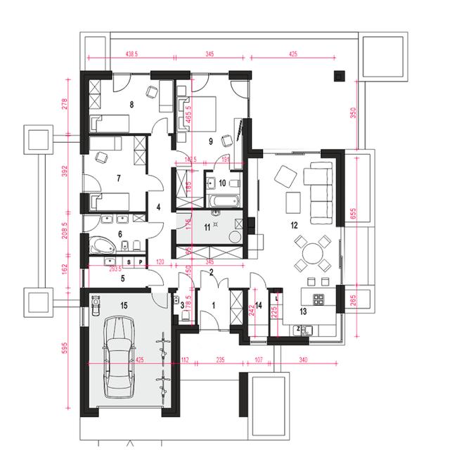 Klara IV z garażem 1-st. [A]