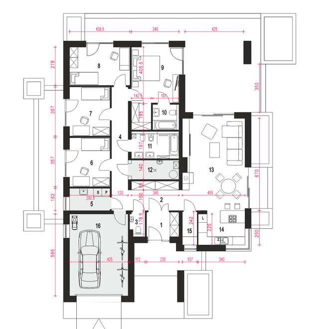 Klara V z garażem 1-st. [A]