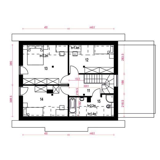 Morwa z garażem 1-st. [A]