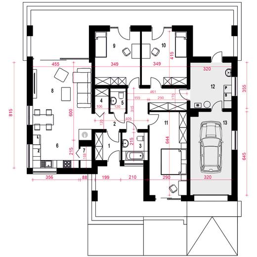 Jerzynka z garażem 1-st. [A]