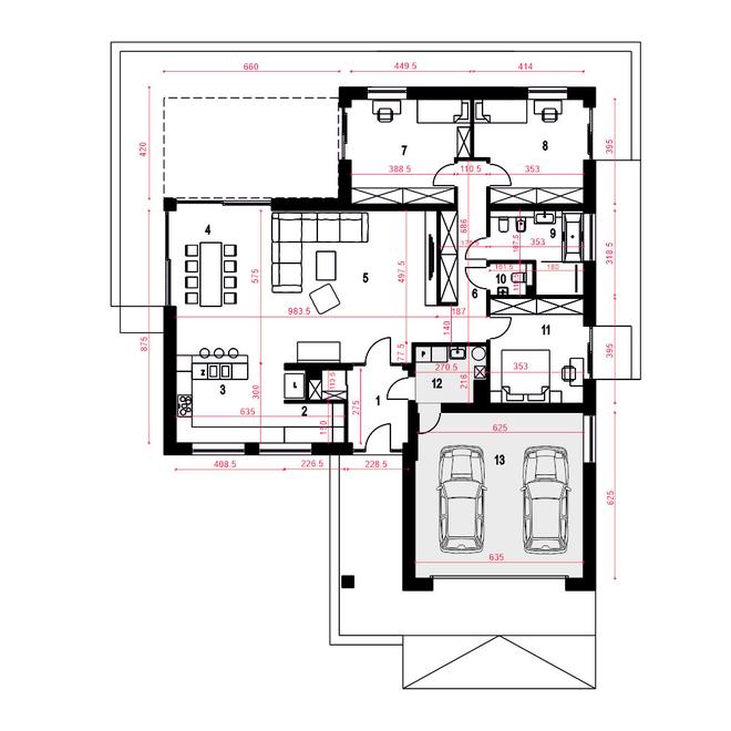 Magnetyt III z garażem 2-st. [A]