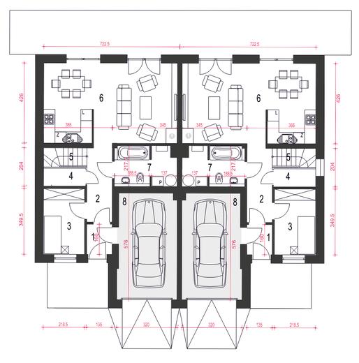 Zyta II z garażem 1-st. [A-BL]