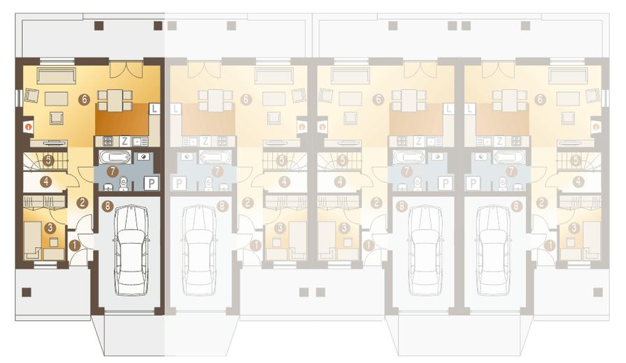 Norbert z garażem 1-st. [A-SZL]