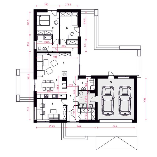 Słoneczna z garażem 2-st. [A1]