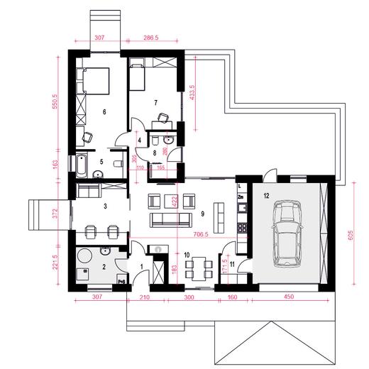 Melodia z garażem 1-st. [A]