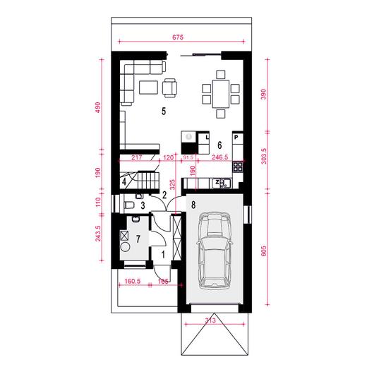 Aria z garażem 1-st. [A]