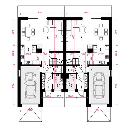 Aria z garażem 1-st. [A-BL]