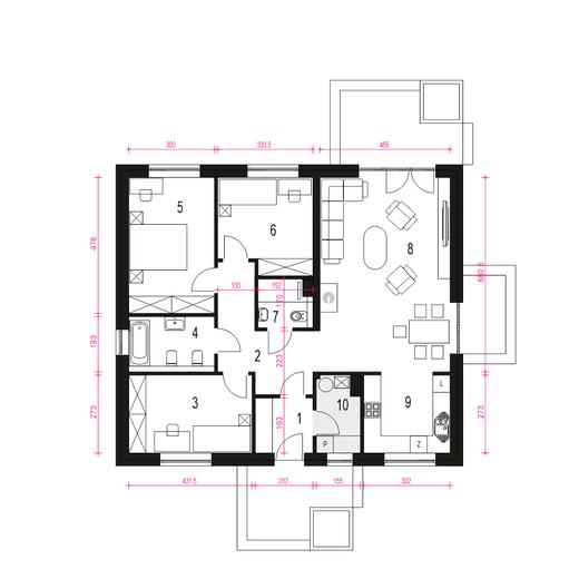 Kalcyt V bez garażu [B]