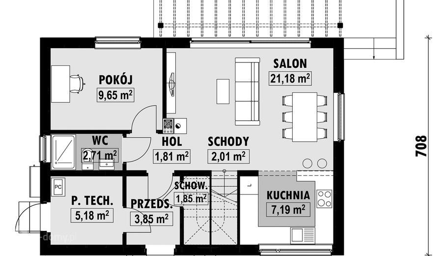 Projekt domu E-72 D