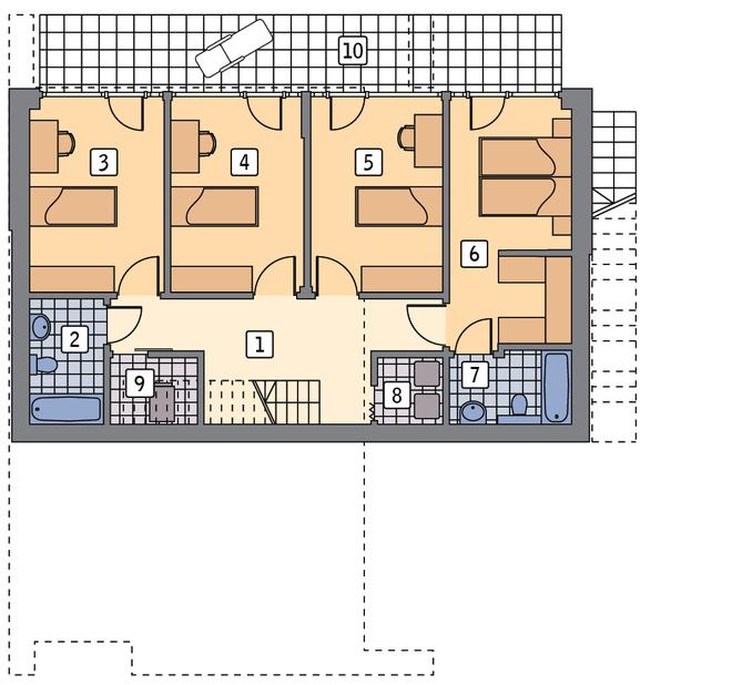 Dom na skarpie (z wentylacją mechaniczną i rekuperacją)