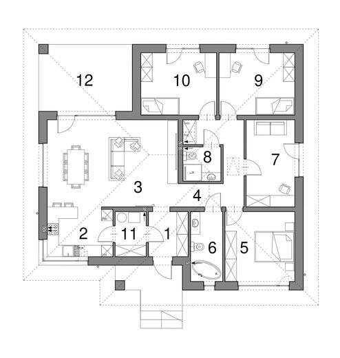 Projekt domu EG-106 wariant III