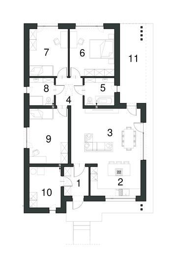 Projekt domu EG-108 wariant I