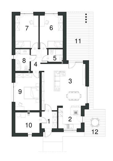 Projekt domu EG-109 wariant I