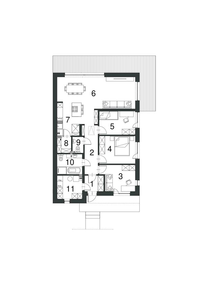 Projekt domu EG-110 wariant II